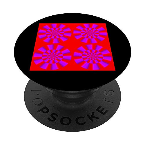 Optical Illusion - Circle Patterns Appear To Be Spinning PopSockets PopGrip Swappable Grip for Phones  and  Tablets