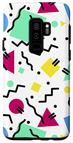 Galaxy S9 Plus Retro Art Squares Circles Triangles Case