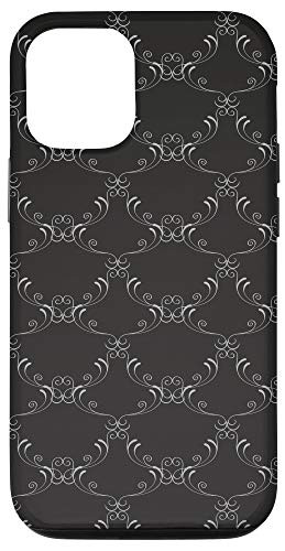 iPhone 12/12 Pro Ancient Ornamental Floral Flower Spiral Swirl Circle Pattern Case