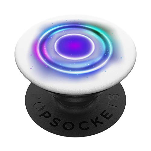 Bue Circle Sci-Fi Light Effect PopSockets PopGrip Swappable Grip for Phones  and  Tablets