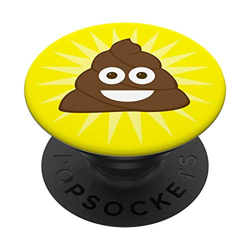 Poop Yellow PopSockets PopGrip Swappable Grip for Phones  and  Tablets