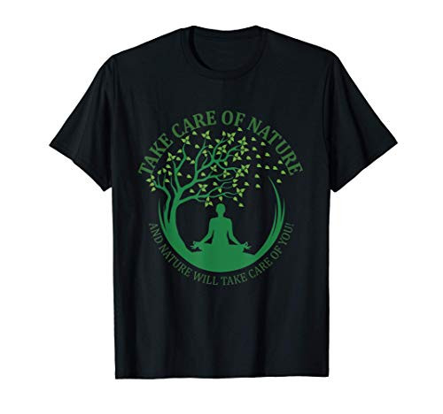 Take Care of Nature David Attenborough Save Earth Yoga T-Shirt