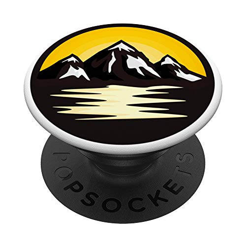 Mountain Circle - Mountains Hiking Climbing Traveler Gift PopSockets PopGrip Swappable Grip for Phones and Tablets Mountain Circle - Mountains Hiking Climbing Traveler Gift PopSockets PopGrip Swappable Grip for Phones and Tablets
