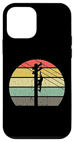iPhone 12 mini Electrician Vintage Lineman Line Worker Gift Case