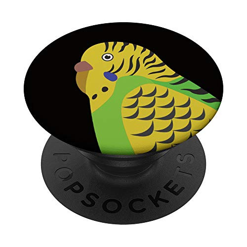 Yellow and Green Budgie Parakeet Parrot Bird PopSockets Grip and Stand for Phones and Tablets