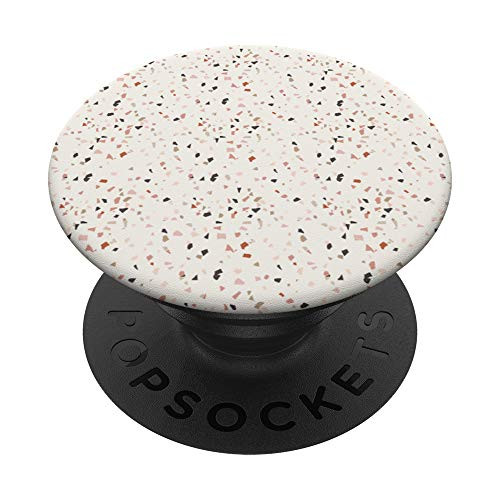 Terrazzo Pattern Abstract Modern Pink Green Brown Beige PopSockets PopGrip Swappable Grip for Phones  and  Tablets
