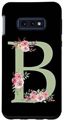 Galaxy S10e B Initial Monogram Letter Alphabet Name Gift Case