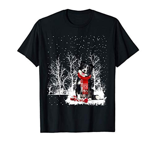 Border Collie wearing craft Funny Christmas Gift Dog Lovers T-Shirt