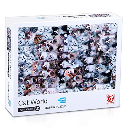 Housmile Puzzles for Adults 1000 Piece Cat World Jigsaw Puzzles Adult Puzzles Jigsaw Puzzles 1000 Pieces for Adults Housmile Puzzles for Adults 1000 Piece Cat World Jigsaw Puzzles Adult Puzzles Jigsaw Puzzles 1000 Pieces for Adults