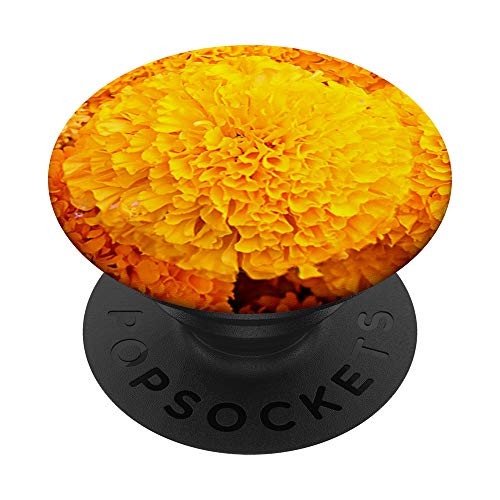 Flor de Cempasuchil - Dia de los Muertos - Day of the Dead PopSockets PopGrip Swappable Grip for Phones  and  Tablets