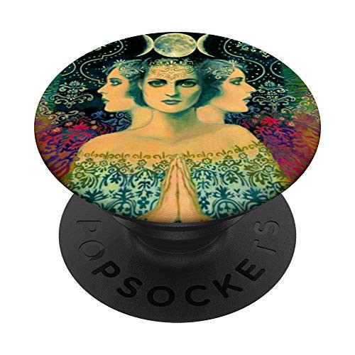 Hecate Triple Moon Goddess Witch Wiccan Witchcraft Tarot PopSockets PopGrip Swappable Grip for Phones and Tablets Hecate Triple Moon Goddess Witch Wiccan Witchcraft Tarot PopSockets PopGrip Swappable Grip for Phones and Tablets