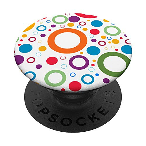 Circles and Rings Pattern PopSockets PopGrip Swappable Grip for Phones  and  Tablets