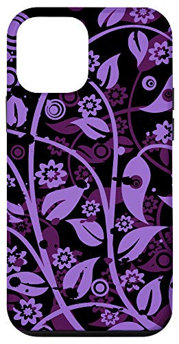 iPhone 12 mini Swirling Flower Floral Circle Leaf Floristic Nature Pattern Case