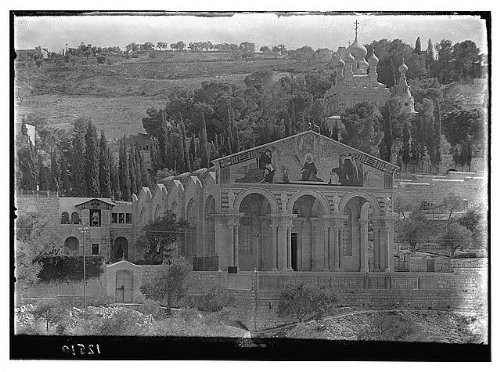Historic Photographs LLC Photo Gethsemane Church of All Nations. from Across Valley Historic Photographs LLC Photo Gethsemane Church of All Nations. from Across Valley