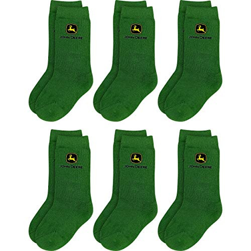 John Deere baby boys John Deere Toddler Child Crew Socks Green 2-4T US