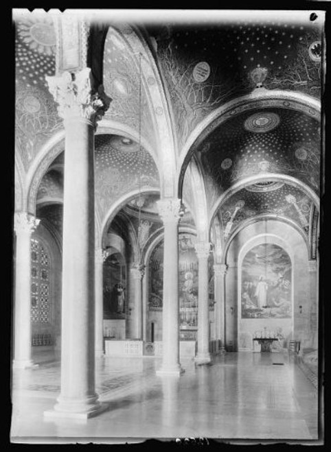 Historic Photographs LLC Photo Gethsemane Church-of All NationsInteriorShowing Right Aisle Historic Photographs LLC Photo Gethsemane Church-of All NationsInteriorShowing Right Aisle