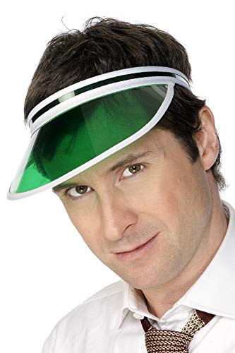 Smiffys Poker Visor Costume Accessory Green Adult