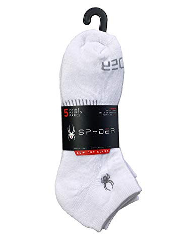 Spyder - 5-pair LOW CUT Socks - White with Stitched Logo 43994