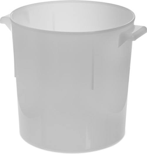 Carlisle 060002 BPA-Free Bains Marie Round Storage Container 6 Quart White
