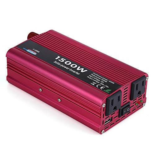 Car Power Inverter-1500W DC 12V to AC 110V Car Power Inverter Converter USB Charger Adapter