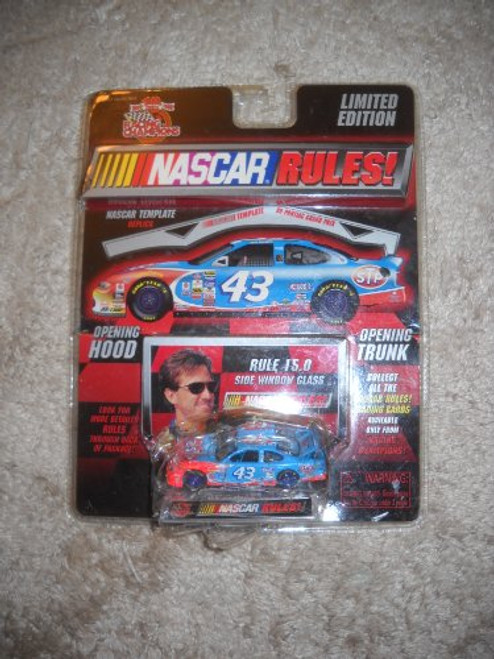 Racing Champions - NASCAR Rules -  inchRule 15.0 Side Window Glass inch - 1999 - John Andretti - No. 43 STP Pontiac Grand Prix - 164 Die Cast Replica Car and Template