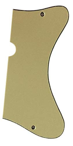 Custom Guitar Pickguard For Danelectro U2 Styel Scratch Plate -3 Ply Vintage Yellow-