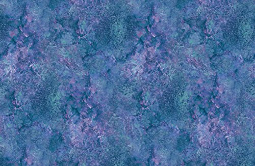 Teal Marble Violet Highlights Stonehenge Gradations Twilight Linda Ludovico Northcott 39302-67 by The Yard