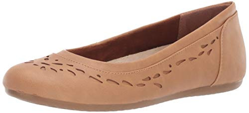 Easy Street Womens Bridget Ballet Flat Luggage 11 M US