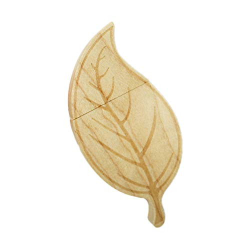 Yonger Thumb Drive USB Flash Drive 2GB U Disk Memory Stick USB Data Storage Wooden Deciduous Shape Keychain U Disk
