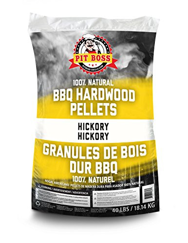 Pit Boss 55436 BBQ Wood Pellets, 40 lb, Hickory