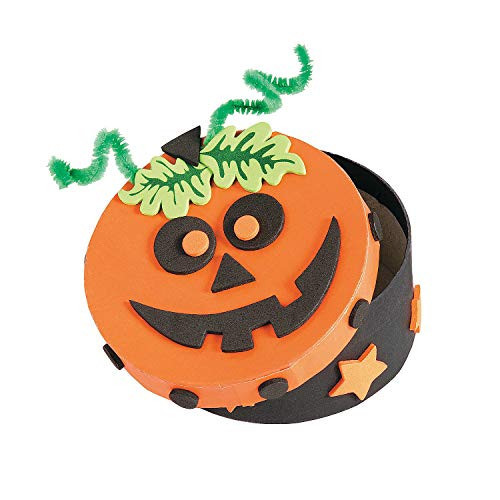 Halloween Pumpkin Boxes Craft Kit -12 - Crafts for Kids and Fun Home Activities