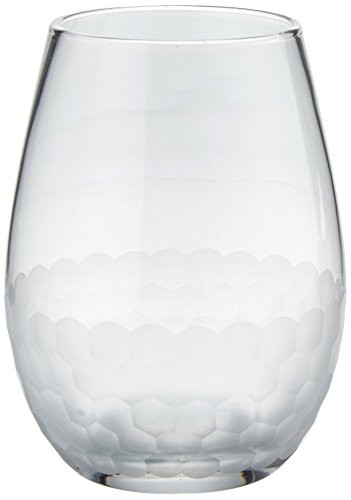 Fitz and Floyd Daphne Stemless Goblet, Set of 4, Clear