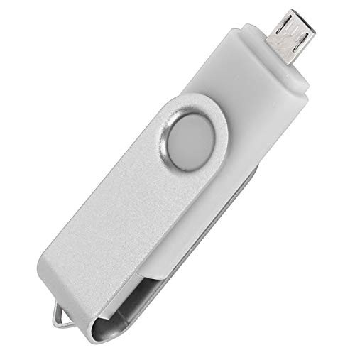Asixxsix File Memory Stick Micro USB Drive-Free USB2.0 Smart Phone Supplies White Portable USB Stick Pendrives Flash Drive Office Home Computer for Tablets-32GB-
