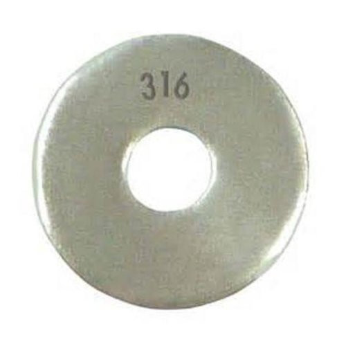 316 Stainless Steel Flat Washer Plain Finish Meets DIN 125 M16 Hole Size 17mm ID 30mm OD 3mm Nominal Thickness -Pack of 25-