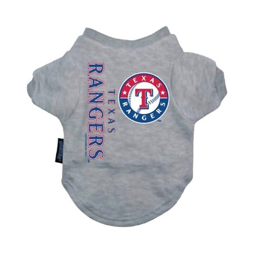 Hunter MFG Texas Rangers Dog Cotton Tee Shirt Pet Puppy Dog Clothes - Extra Large