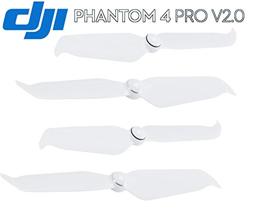 DJI Genuine Phantom 4 Series Low-Noise 9455S Propellers for Phantom 4 Advanced/Pro/Pro+ V2.0 Drone Accessories Part#137 (White, 2 Pairs Phantom 4 Series Low-Noise Propellers)