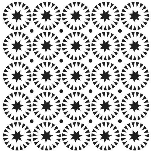 CRAFTERS WORKSHOP Templates 6 inchX6 inch-Stars  and  Circles