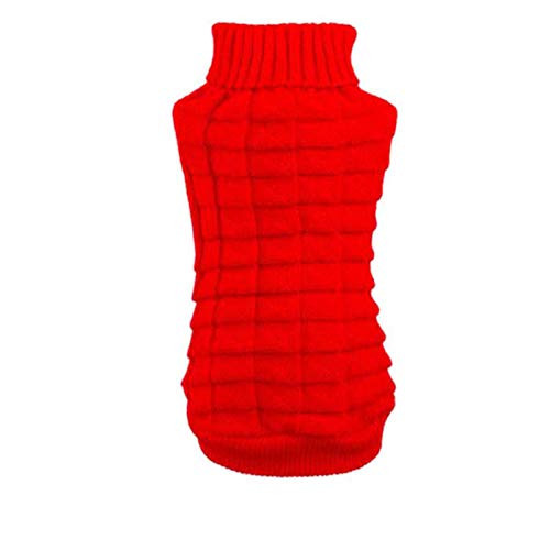 Howstar Puppy Sweater Warm Doggie Clothes Cute Knitted Classic Pet Dog Shirt Apparel -XL Red- Howstar Puppy Sweater Warm Doggie Clothes Cute Knitted Classic Pet Dog Shirt Apparel -XL Red-