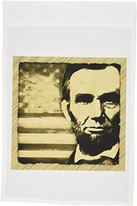 3dRose fl_52683_1 Abraham Lincoln-President Abraham Lincoln with American Flag in Sepia Tone Colors Garden Flag 12 by 18-Inch 3dRose fl_52683_1 Abraham Lincoln-President Abraham Lincoln with American Flag in Sepia Tone Colors Garden Flag 12 by 18-Inch
