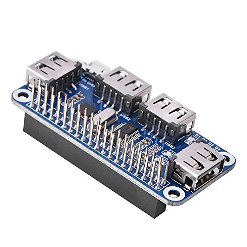 USB Hub HatUSB to UART Onboard 4 Port USB HUB HAT for Raspberry Pi B Plus / 2B / 3B / Zero/Zero W -4 USB PortsOnboard USB to UARTOnboard Multi Indicators-