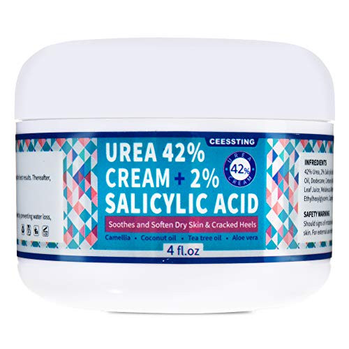 Urea Cream 42 percent Plus Salicylic Acid 4 Oz Upgraded Callus Remover Hand Cream Foot Cream for Dry Cracked Feet Hands Heels Elbows Knees Intensive Moisturizes and Softens Skin Exfoliates Dead Skin Urea Cream 42 percent Plus Salicylic Acid 4 Oz Upgraded Callus Remover Hand Cream Foot Cream for Dry Cracked Feet Hands Heels Elbows Knees Intensive Moisturizes and Softens Skin Exfoliates Dead Skin