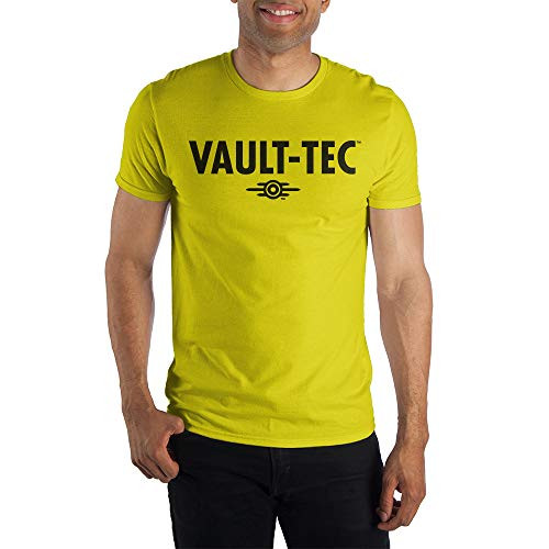 Bioworld Fallout Vault-Tec Employee Short-Sleeve T-Shirt-Small Yellow
