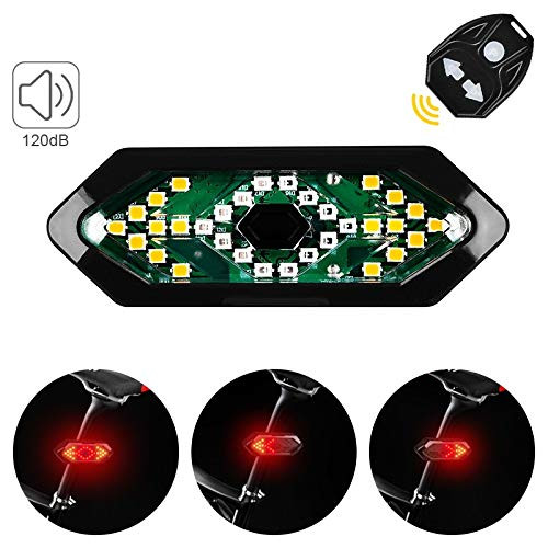 NIUAWASA Bike Tail Light with Turn Signals and Brake LightTweeter Wireless Remote Control Bike Rear Light Back USB Rechargeable Safety Warning Cycling Light Fits on Any Road Bicycle NIUAWASA Bike Tail Light with Turn Signals and Brake LightTweeter Wireless Remote Control Bike Rear Light Back USB Rechargeable Safety Warning Cycling Light Fits on Any Road Bicycle