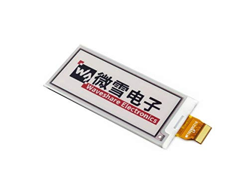 waveshare Tri-Color 2.9inch E-Ink Raw Display Panel -B- 296x128 Resolution Red Back White Color E-Paper Display epaper Screen Without PCB with Embedded Controller SPI Interface Support Full Refresh