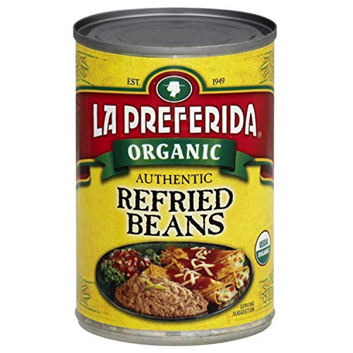 La Preferida Organic Refried Beans 15 Ounce -Pack of 3-