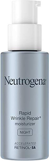 Neutrogena Rapid Wrinkle Repair Retinol Anti-Wrinkle Night Cream Anti-Wrinkle Face  and  Neck Cream Moisturizer with Hyaluronic Acid Retinol  and  Glycerin 1 fl. oz