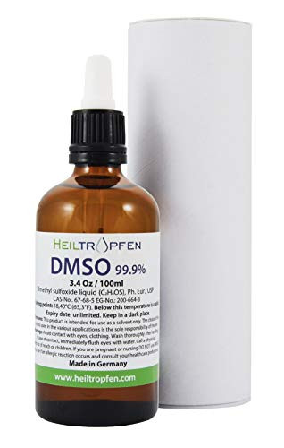 NO ODOR DMSO - Dimethyl sulfoxide liquid -3.4 Oz - 100ml- Pharmaceutical grade High purity Heiltropfen