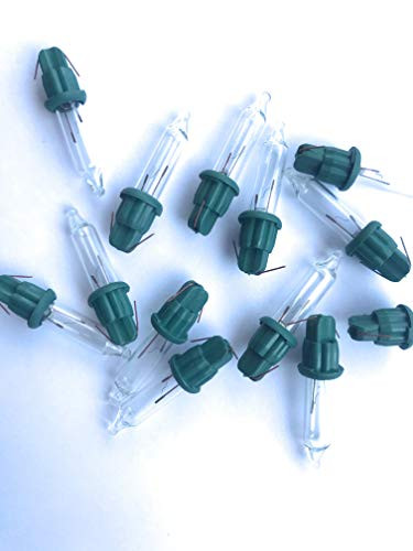 ~ON Sale Now~ 3.5 Volt Clear Replacement Christmas Mini Light Bulbs - 100 Clear Mini Light Bulbs - Green Base - 0.12 amp 0.42 watt - -Make Sure of What Volt WATT  and  AMP You Need for Your String-