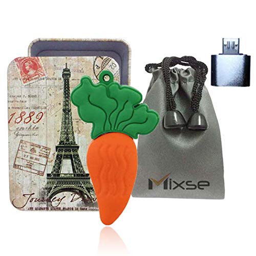 Mixse USB 2.0 Flash Drive Memory Stick Cartoon Pen Thumb Drives Jump Drive Sticks Food Shape Carrot B 32GB
