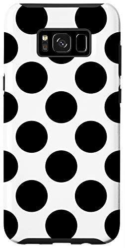 Galaxy S8 Plus Black and White Polka Dots Pattern Circle Shapes Case